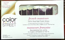 Color Street Nail Polish Strips - Twilight Kiss (French) Free Twosie/Shipping!