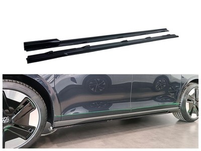 Side Skirts Extensions for Volkswagen VW ID. Buzz (EB/EBN) 2022- Black
