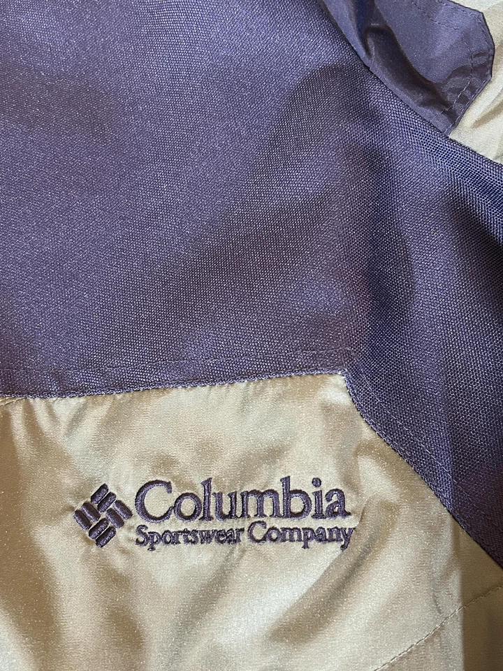 Chaqueta Columbia Para Hombre 3XL Verde Azul Forrada de Vellón 3 en 1 Parka Abrigo De Colección Años 90 Foto 3 de 4