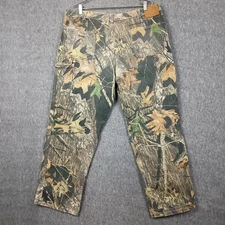 Field Staff Carpenter Jeans 42x32 Baggy Mossy Oak Hunting Straight Leg Denim