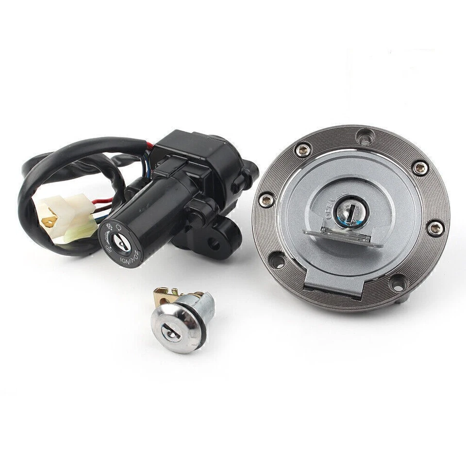New Ignition Switch Lock Fuel Gas Cap Key Fits 1998-1999 2004-2012 Yamaha YZF R1 - Imagem 3 de 4