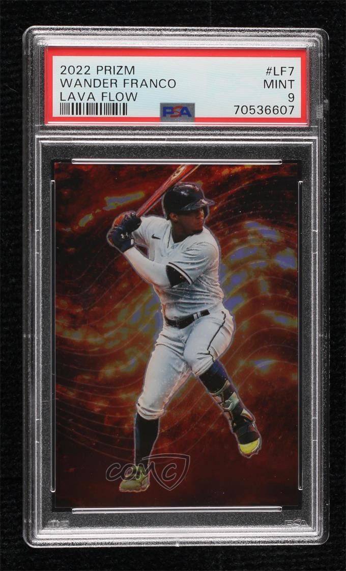 2022 Panini Prizm Lava Flow Wander Franco #LF-7 PSA 9 MINT 0s1o