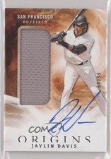 2020 Panini Chronicles Origins Rookie Jumbo Material 64/99 Jaylin Davis Auto 7m3
