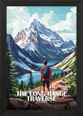The Long Range Traverse Canada Post gerahmtes Wandbild Poster Leinwanddruck Bild