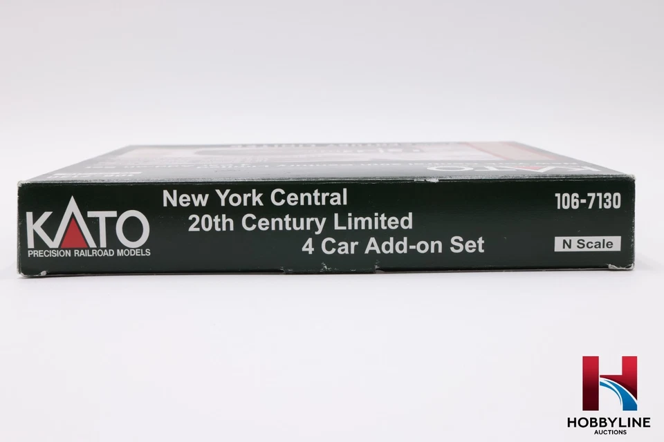 N Scale Kato 106-7130 New York Central 20th Century Limited 4 Car Add-On Set - Image 3 of 4