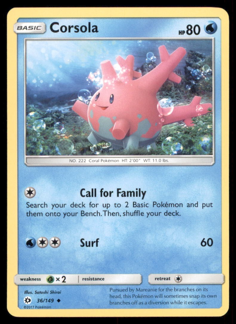 Pokemon TCG Corsola 36/149 Regular 2 