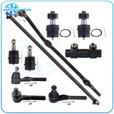 For Jeep Cherokee 1991-01 10Pcs Front Ball Joints Tie Rod Ends Adjusting Sleeves