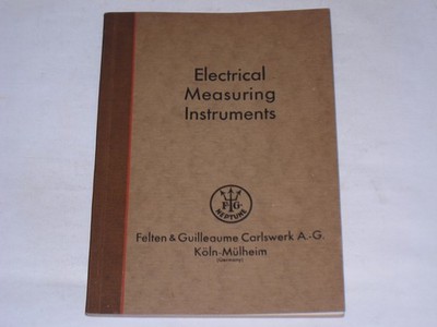 Diverse:Electrical Measuring Instruments. 