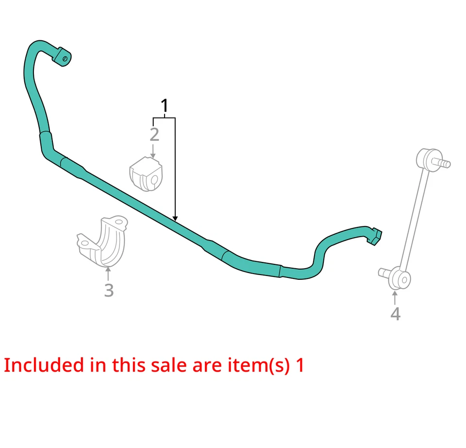 2017 BMW 330i AWD Front Stabilizer Bar OEM 57K Miles - LKQ346827346 - Изображение 4 из 4