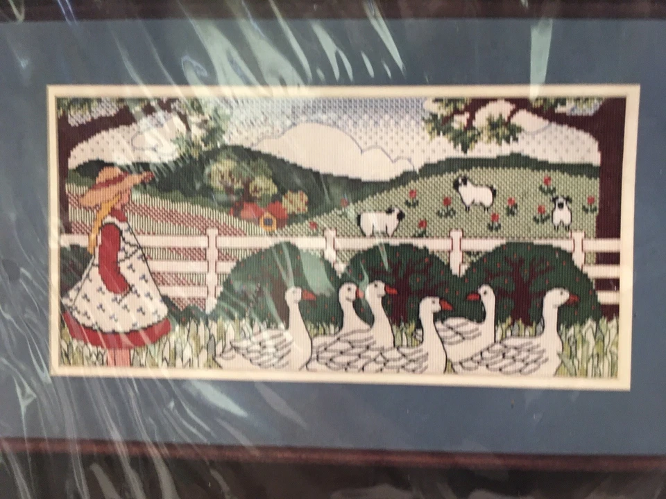 Counted Cross Stitch Kit Dimensions Girl and Geese 3546 New Sealed - Image 2 of 4