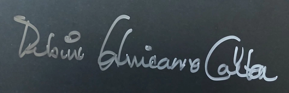 Foto firmada por el duelo de Rubí "Hurricán Carter y Emile Griffith 16x20 Foto 4 de 4