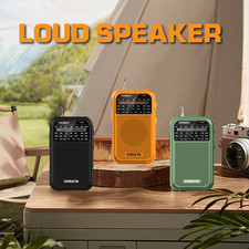D-220 Portable Radio AM/FM/SW Digital Stereo Home Pocket Radio Speaker 3 Colors