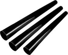Vacuum Extension Tubes 1.25 Inch Diameter 2P 17.71"and 1P 14.76" Length Black