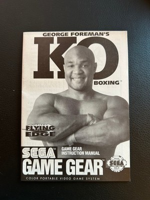SEGA Game Gear - George Foreman's KO Boxing - Anleitung