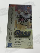 2001 NFC Championship Ticket Philadelphia Eagles at St Louis Rams 1/27/02