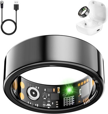 Smart Ring Health Tracker 24/7 Heart Rate Monitor Sleep Tracker Waterproof