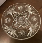 Vintage Anchor Hocking Prescut “Star of David” Clear Glass Plates – Set of 3 (10