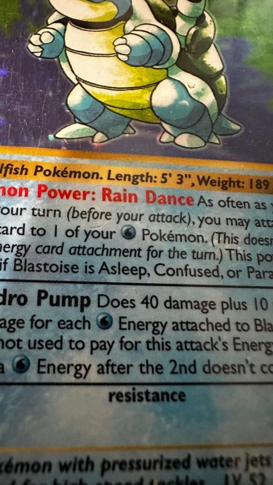 Buyer cancelled, POKEMON BASE SET 1ST EDITION SHADOWLESS BLASTOISE HOLO #2/102 - Image 3 of 4