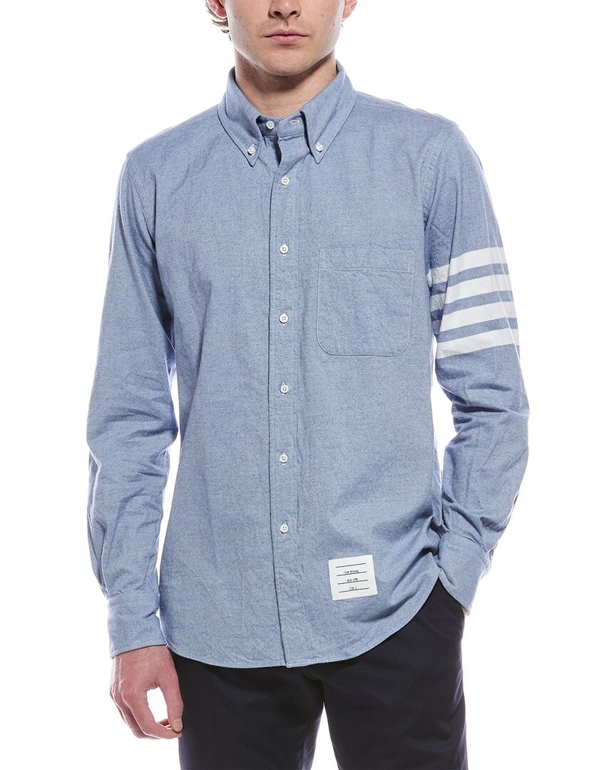 Thom Browne Flannel Shirt Mens Blue 2 87090₽
