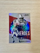 Darius Leonard 2021 Panini Absolute #UH7 Unsung Heroes Red Spectrum 15/75