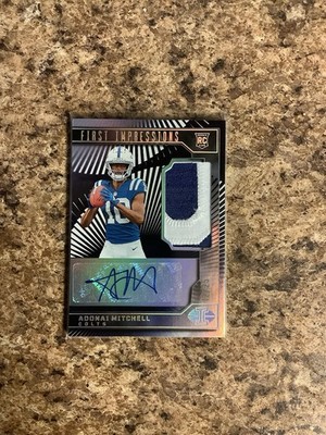 2024 Panini Illusions - First Impressions Adonai Mitchell #114 /25 (AU, MEM, RC)