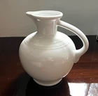 Homer Laughlin Fiesta Ware Carafe Pitcher White  7½"