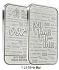 James Bond 007 "No Time to Die" Fine Silver Bar .999