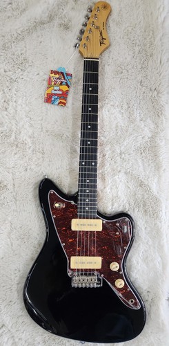 Tagima TW61 BK-DF/TT Offset Electric Guitar w/P90s, Black - B stock - Jazz Mastr