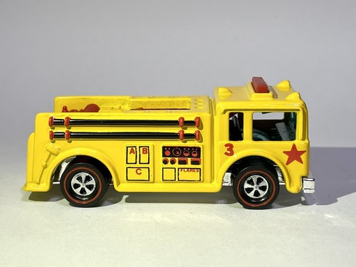 Vintage CUSTOM MADE REDLINE Hot Wheels Fire Eater Truck 1987 Yellow ๐๐ - Picture 2 of 10