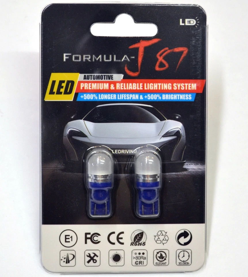 LED 5050 Light Blue 168 10000K Two Bulbs Front Side Marker Parking Replace EO - Image 2 of 4