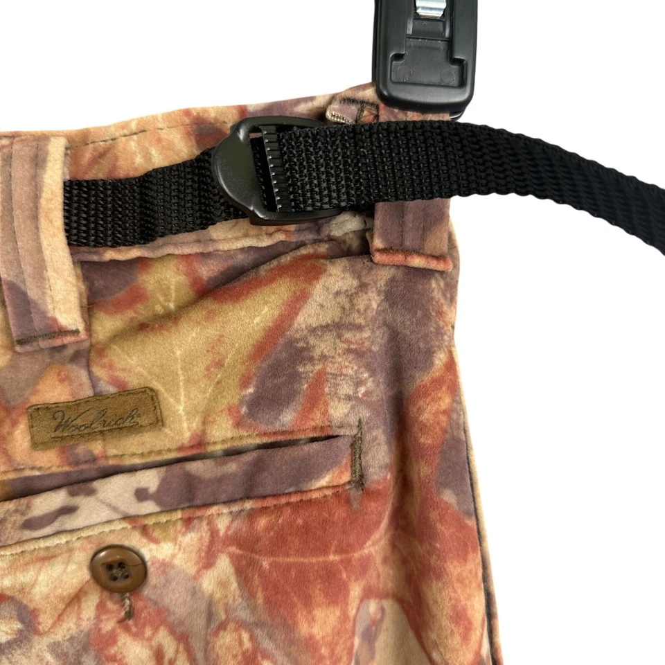 Woolrich Mossy Oak Pants Men M Camo Hunting Saddlecloth Cargo Waist Straps - Image 4 of 4
