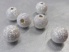 ?? SALE ?? Silver Stardust Spacer Beads 3mm 4mm 6mm For Jewellery Making