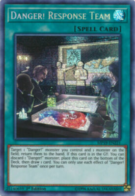 *** DANGER! RESPONSE TEAM *** PRISMATIC SECRET RARE MP19-EN221 YUGIOH! 