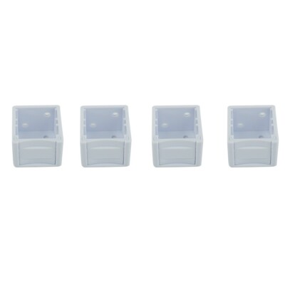 4Pcs Blind Brackets Low Profile Box Montage Halterung Kopf Spur Ende Abdeckung