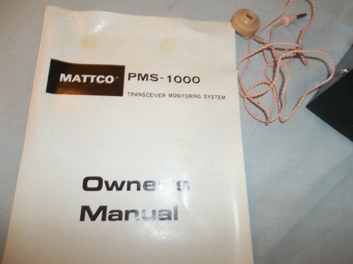 Vtg MATTCO PMS-1000 TRANSCEIVER MONITORING SYSTEM IN BOX CB HAM RADIO MONITOR - Picture 5 of 12