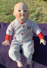 Vintage Yolanda Bello Michael Baseball Player Ashton Drake Porcelain Doll ❤️sj8m