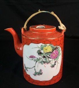 Early 20th C Republic Period Antique Chinese Porcelain Famille Rose Teapot