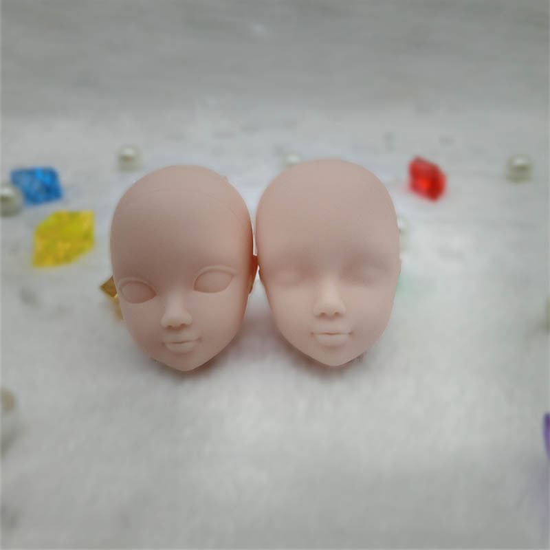2pcs/lot Soft Practice Makeup Doll Heads For 11.5" Doll Prac
