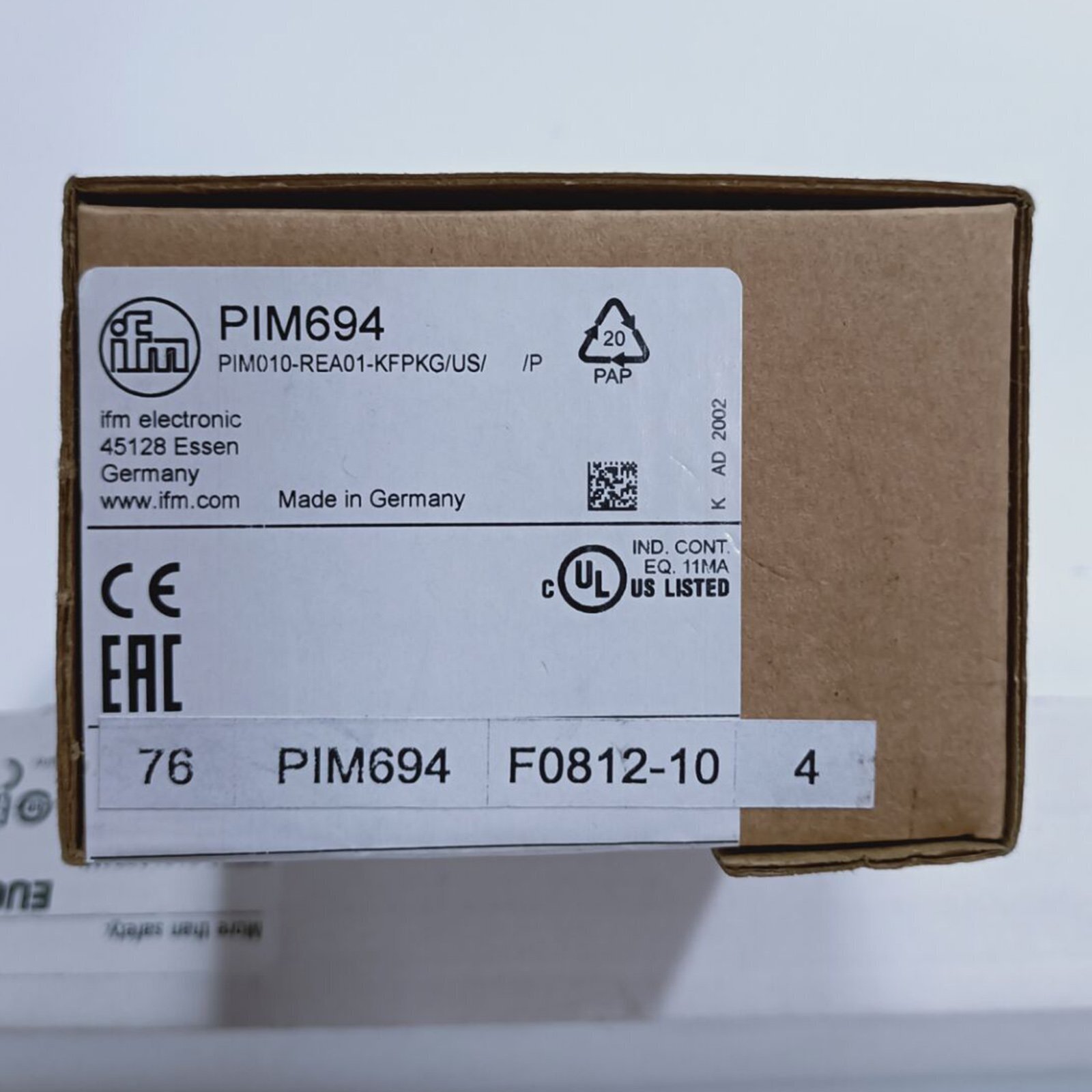 One New IFM PIM694 Pressure Sensor In Box Fast Ship #F3