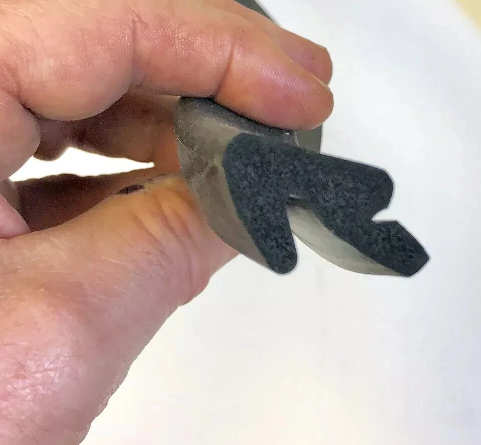 1960-1966 Chrysler Imperial conversível roofrail junta tira meteorológica - Imagem 3 de 4