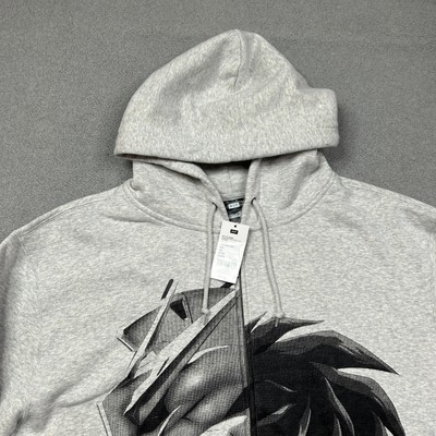 HUF Jacket Mens 2XL XXL Gray Full Zip Endless Waltz Hooded Gundam 