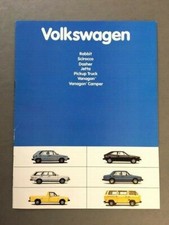 1981 Volkswagen Vw Brochure Catalog Rabbit Convertible Vanagon Camper Truck 1981 Volkswagen Vw Brochure Catalog Rabbit Convertible Vanagon Camper Truck