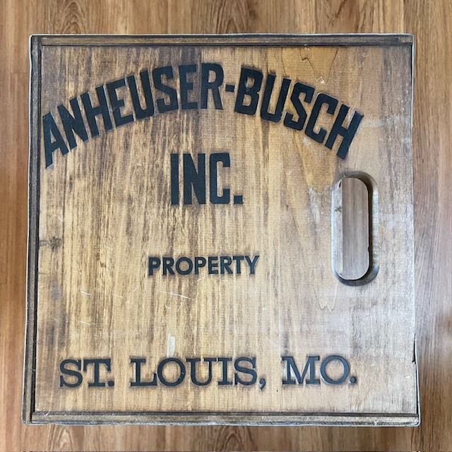 Rare Anheuser-Busch Budweiser Beer Wood Box Crate Case W