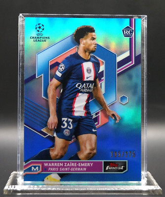 Warren Zaïre-Emery /275 RC Topps finest UEFA Champions League Rookie Soccer