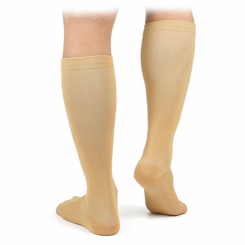 5 Paar Kupfer Kompressionsstrümpfe 20-30 mmHg abgestufte Unterstützung Herren Damen S-XXL - Bild 6 von 18