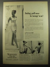 1950 Warner's Foundations and Bras Ad - Darling, you'll never be average to us!