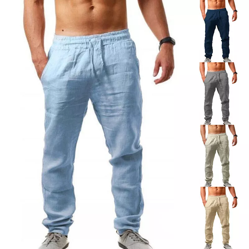 Pantalon de lin pour homme new arrivals