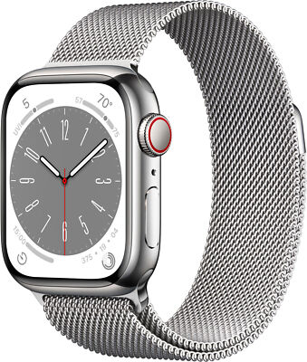 Apple Watch Series 8 41mm Silver Stainless Steel Case with