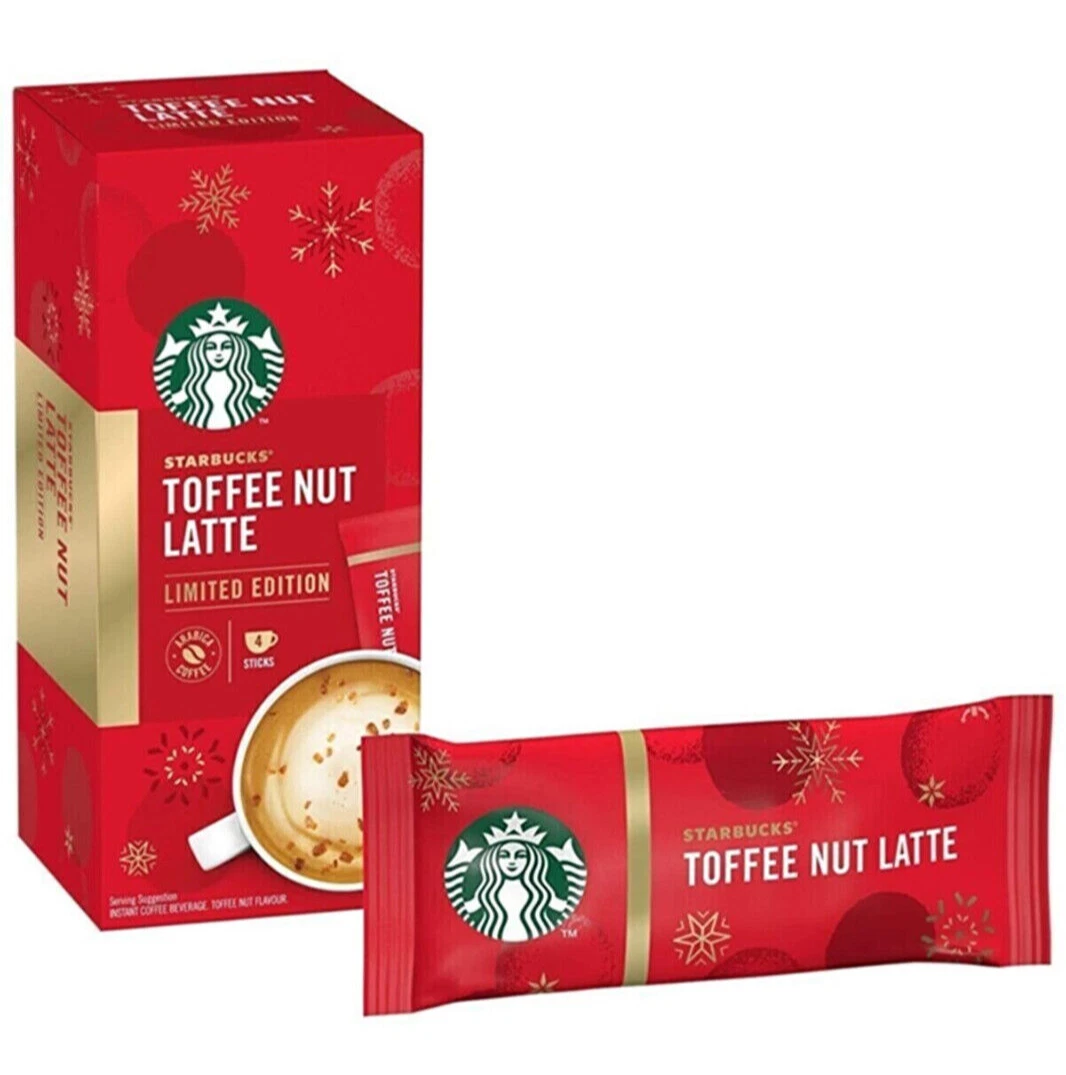 Starbucks Toffee Nut Latte Limited New Year Series Premium Coffee Mix 4x23  G