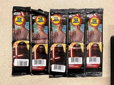 Lot of 5 Star Wars The Force Awakens Series 2 Jumbo Rack Card Packs Topps